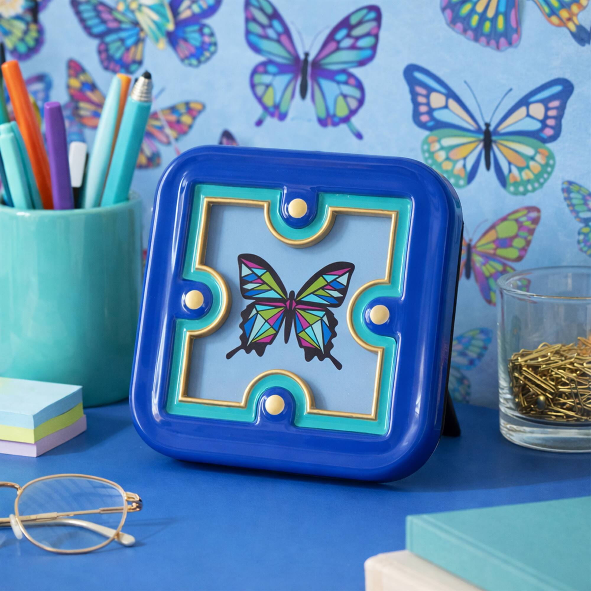 Jonathan Adler x Michaels 4" x 4" Blue & Teal Tabletop Frame